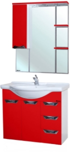 Мебель для ванной Бэлла - 85 Люкс  красная