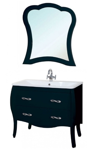 Мебель для ванной Грация - 90 черная