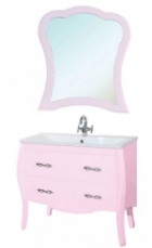 Мебель для ванной Грация - 100 розовая