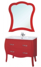 Мебель для ванной Грация - 80 красная