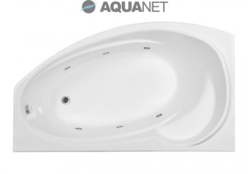 Ванна акриловая асимметричная Aquanet Jersi 170*90 L левая
