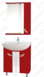Мебель для ванной Ницца - 65 красный комплект 