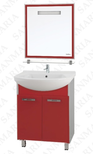 Мебель для ванной комплект Флоренция 75 красный