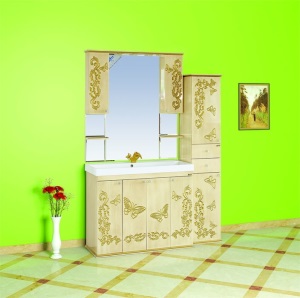 Мебель для ванной Misty Бабочка Lux - 105 бежевая патина