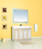 Мебель для ванной Fresko - 120 краколет белый, черный, красный, зеленый