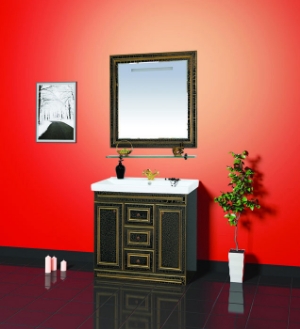 Мебель для ванной Fresko - 105 краколет белый, черный, красный, зеленый