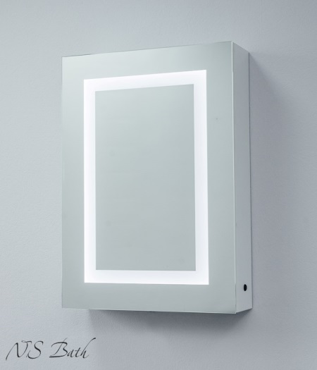 Зеркало- шкаф для ванной NSM-514 с Led подсветкой+ ИК датчик(движение руки)