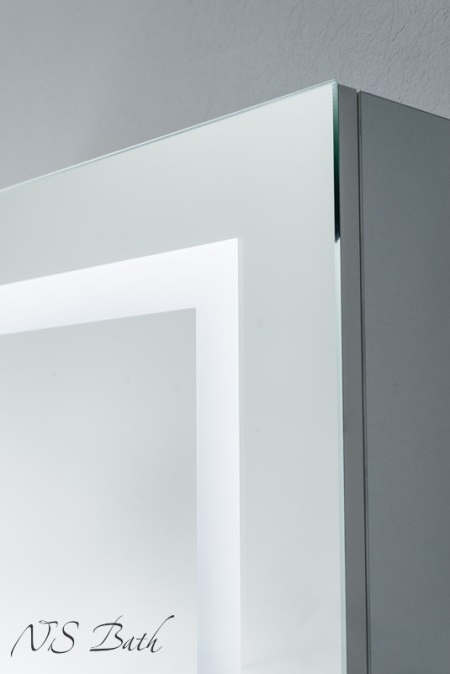 Зеркало- шкаф для ванной NSM-514 с Led подсветкой+ ИК датчик(движение руки)