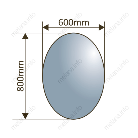 Зеркало овальное Melana-600 MLN-M002