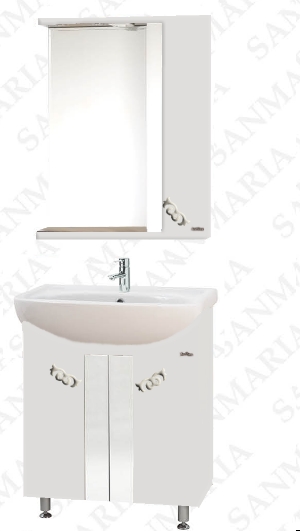 Мебель для ванной Ницца - 65 белый комплект 