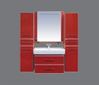 Комплект мебели Гранд LUXE- 70 CROCO подвесной красная кожа
