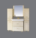 Комплект мебели Гранд LUXE 60  2 ящика золотая кожа флораль