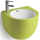 Керамическая раковина для ванной MLN-500FGW бело- зеленая
