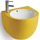 Керамическая раковина для ванной MLN-500FYW бело- желтая