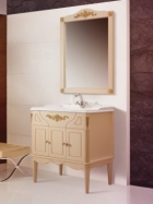 Мебель для ванной комнаты Belux «Верди- 850» слоновая кость с золотой патиной